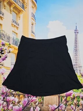 Reformation Black Mini Skirt Size 6